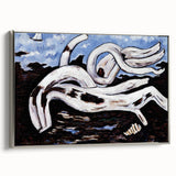 Modern Wall Art - Abstract Driftwood with Coastal Charm