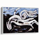 Modern Wall Art - Abstract Driftwood with Coastal Charm