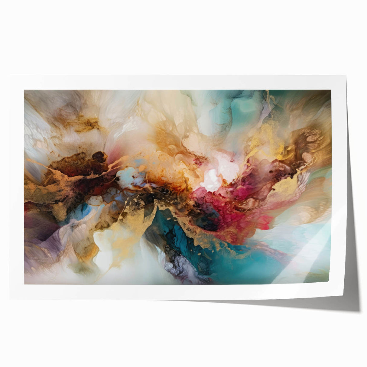 Abstract strokes wall art print showcasing vibrant colors in a dynamic, modern design. Perfect for contemporary home decor, adding a touch of elegance and creativity.