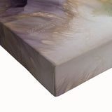 Close-up of abstract strokes wall art on stretched canvas, showcasing vibrant colors and dynamic textures, perfect for modern home decor and artistic interiors.