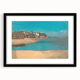 Modern Wall Art - Tranquil Village by the Sea in Brittany