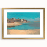 Modern Wall Art - Tranquil Village by the Sea in Brittany