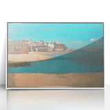 Modern Wall Art - Tranquil Village by the Sea in Brittany