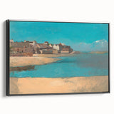 Modern Wall Art - Tranquil Village by the Sea in Brittany