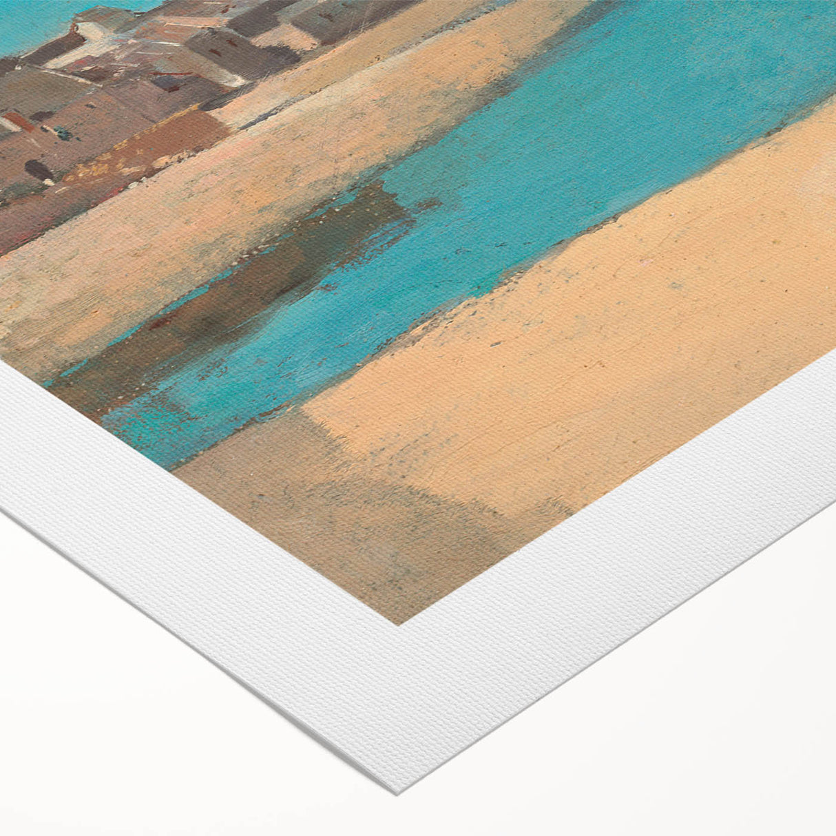 Modern Wall Art - Tranquil Village by the Sea in Brittany