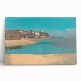 Modern Wall Art - Tranquil Village by the Sea in Brittany