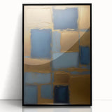 Framed acrylic wall art featuring abstract strokes in black and white, enhancing modern decor with a sleek design and vibrant texture, perfect for contemporary interiors.