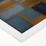 Abstract strokes wall art on rolled canvas, showcasing vibrant colors and dynamic patterns, perfect for modern home decor, packaged securely in a protective tube.