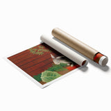 Modern Wall Art - Whimsical Rabbit with Carrots and Cabbage