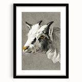 Romantic Goat Portrait by Jean-Bernard - Historical Romantic Canvas