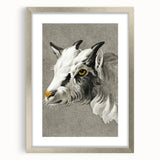 Romantic Goat Portrait by Jean-Bernard - Historical Romantic Canvas