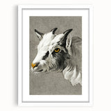 Romantic Goat Portrait by Jean-Bernard - Historical Romantic Canvas