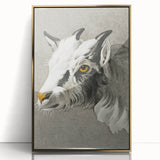 Romantic Goat Portrait by Jean-Bernard - Historical Romantic Canvas