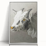 Romantic Goat Portrait by Jean-Bernard - Historical Romantic Canvas