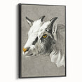 Romantic Goat Portrait by Jean-Bernard - Historical Romantic Canvas