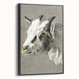 Romantic Goat Portrait by Jean-Bernard - Historical Romantic Canvas