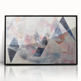 Modern Bedroom Art – Framed Canvas & Acrylic Geometric Wall Art