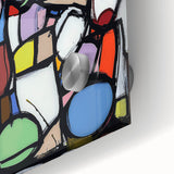 Vibrant Abstract Living Room Wall Art – Multicolor Geometric Canvas