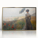 Framed abstract figurative wall art showcasing gold accents, set against a sleek acrylic background, perfect for modern home decor. Ideal for enhancing living spaces.