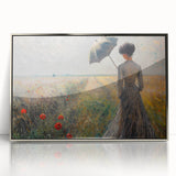 Framed abstract figurative wall art piece featuring silver accents and acrylic finish, showcasing modern design elements perfect for contemporary home decor.