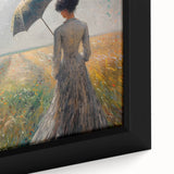 Close-up of a framed abstract figurative wall art piece showcasing vibrant colors and intricate details, perfect for modern home decor accents.