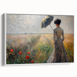 Framed abstract figurative wall art showcasing a modern design with soft white tones, displayed in a stylish setting, ideal for contemporary home decor.