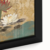Close-up of a framed abstract floral wall art canvas, showcasing vibrant colors and intricate designs, perfect for modern home decor. Ideal for adding elegance and style to any room.