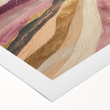 Abstract landscape wall art on rolled canvas, showcasing vibrant colors and dynamic shapes, ideal for modern home decor. Packaged securely in a tube for safe shipping.