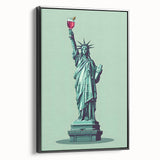 Black and white vintage poster art of a landscape on framed canvas, ideal for bedroom wall decor.