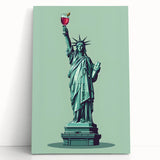 Black and white stretched canvas featuring assorted kitchen utensils, ideal for kitchen wall art.