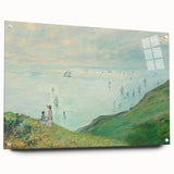 Claude Monet's Cliffs at Pourville - Impressionist Coastal Landscape Art
