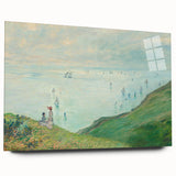 Claude Monet's Cliffs at Pourville - Impressionist Coastal Landscape Art