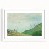 Claude Monet's Cliffs at Pourville - Impressionist Coastal Landscape Art