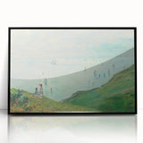 Claude Monet's Cliffs at Pourville - Impressionist Coastal Landscape Art