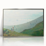 Claude Monet's Cliffs at Pourville - Impressionist Coastal Landscape Art