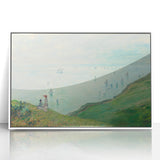 Claude Monet's Cliffs at Pourville - Impressionist Coastal Landscape Art