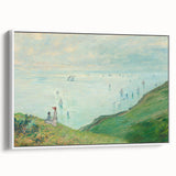 Claude Monet's Cliffs at Pourville - Impressionist Coastal Landscape Art
