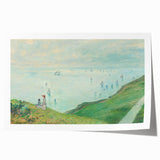 Claude Monet's Cliffs at Pourville - Impressionist Coastal Landscape Art