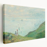 Claude Monet's Cliffs at Pourville - Impressionist Coastal Landscape Art