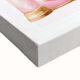 Girls Bedroom Art - Pink Princess Castle Children's Wall Decor