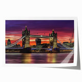 Landscape bridge rolled print showcasing intricate details of a serene natural scene, featuring vibrant colors and textures, packaged securely in a cardboard tube for delivery.