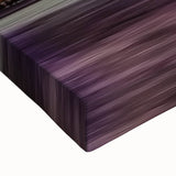 Close-up view of a stretched canvas artwork featuring a serene landscape bridge scene, showcasing vibrant colors and intricate details, perfect for home decor.