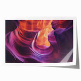 Vibrant landscape print of canyons showcasing rich earthy tones, rolled and ready for framing; ideal for enhancing home decor or art collection.