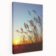Stretched canvas artwork showcasing a vibrant countryside landscape with rolling hills and a bright blue sky, ideal for enhancing home decor and creating a serene atmosphere.