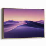 Framed canvas art depicting a desert landscape with warm gold tones, showcasing intricate details and textures, perfect for enhancing home decor.