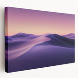 Desert landscape canvas print showcasing vibrant hues of orange and yellow, featuring textured details on a stretched frame, ideal for modern home decor.