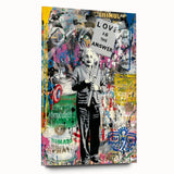 Vibrant Pop Art Wall Art – Colorful Einstein Canvas Print