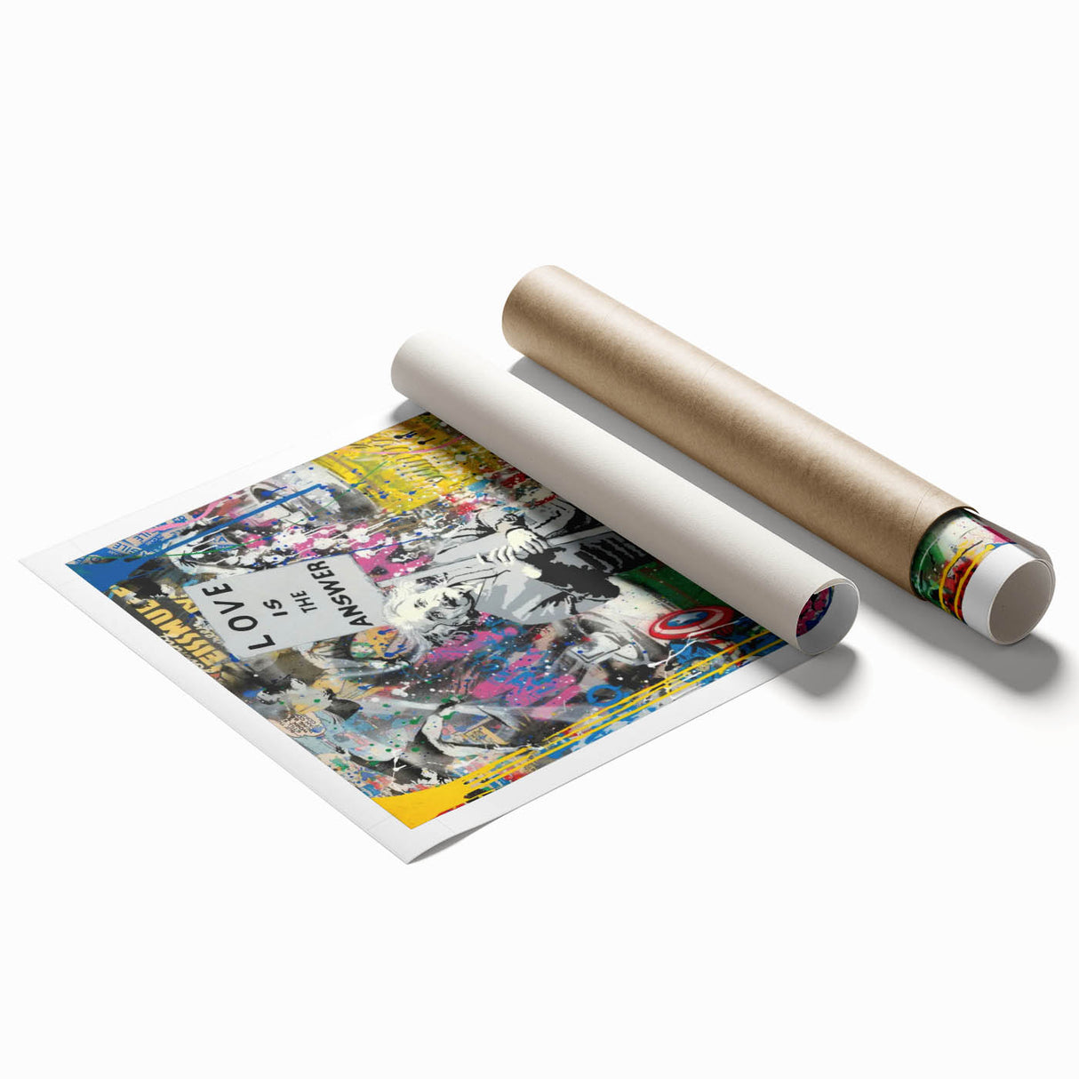 Vibrant Pop Art Wall Art – Colorful Einstein Canvas Print