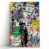 Vibrant Pop Art Wall Art – Colorful Einstein Canvas Print
