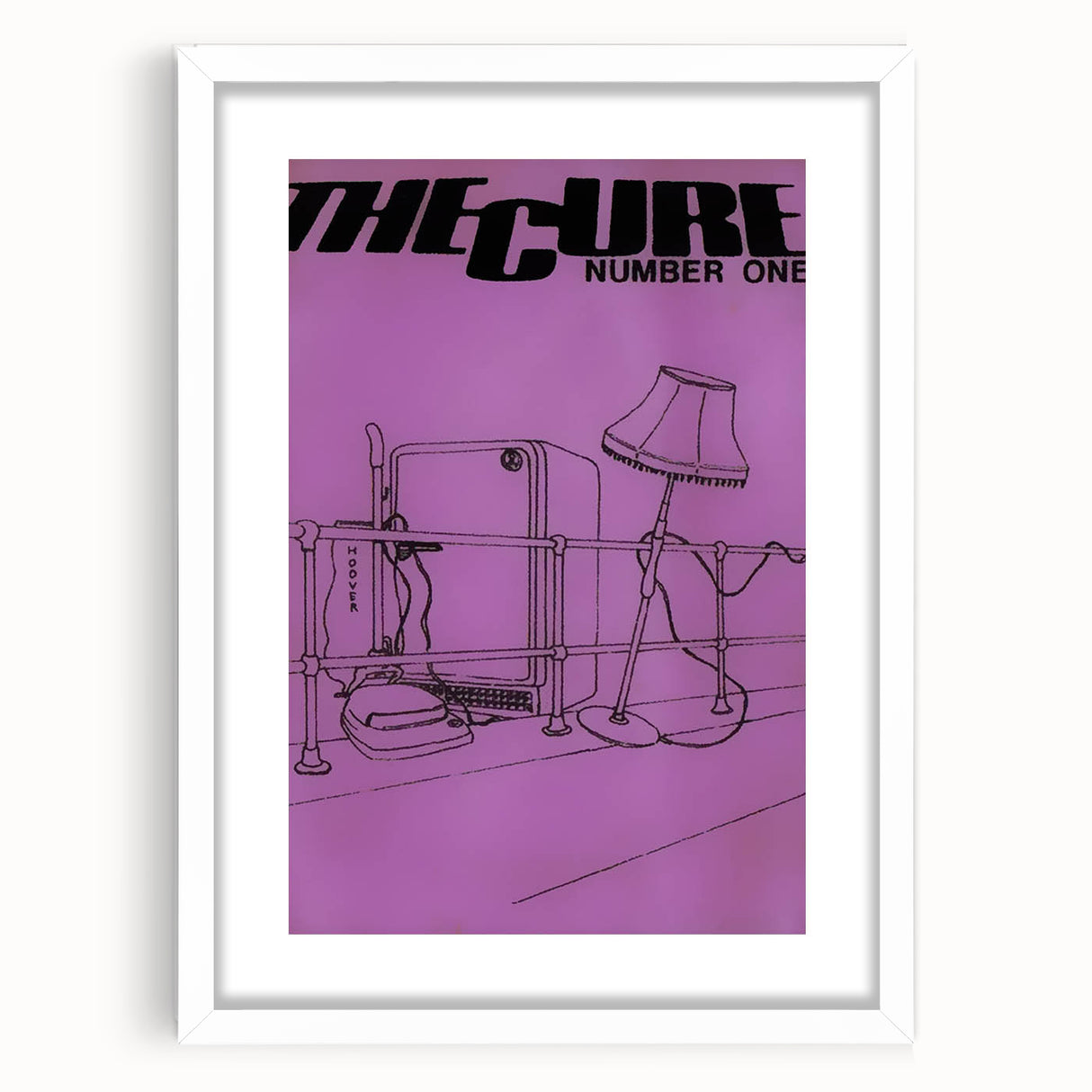 Vintage Retro Poster Art: The Cure Number One – Classic Wall Art
